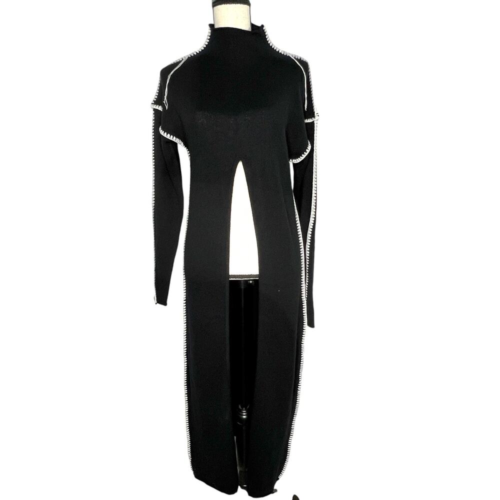 Chan Luu Cashmere Black Turtleneck Sweater Dress cozy and gorgeous!